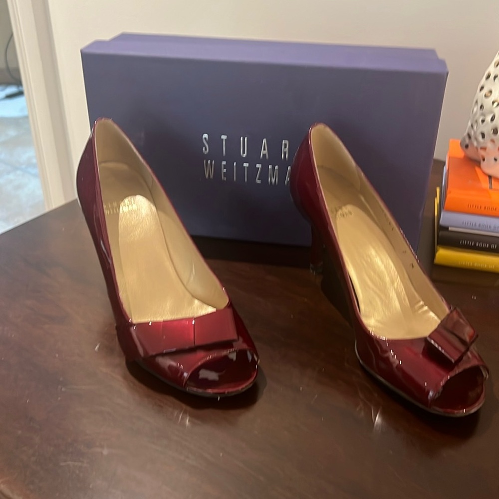 Stuart Weitzman Red Patent Heels - image 1